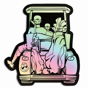 Dad & Son Golf Cart Holographic Sticker